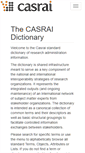 Mobile Screenshot of dictionary.casrai.org