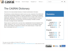 Tablet Screenshot of dictionary.casrai.org