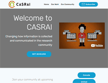 Tablet Screenshot of casrai.org